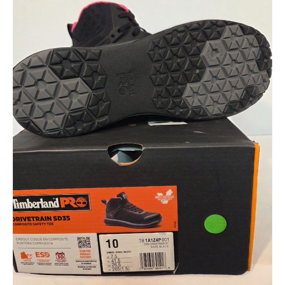Timberland PRO Drivetrain SD35 Womens Composite Toe Work Shoes 10 TB1A1Z4P001 - Picture 3 of 4